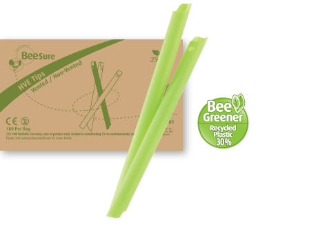 HVE Tips BeeSure Biodegradable Comfy 100/Pkg